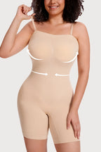 Strapless Butt Lifting Body Shaper Beige