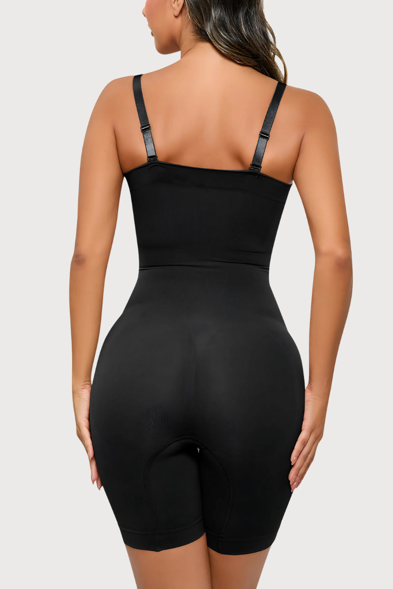 Strapless Butt Lifting Body Shaper Black